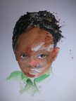 Zidane de bao vista  37 x 22 aquarelle sur canson